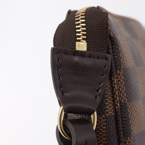 LOUIS VUITTON Damier Ebene Pochette Accessoires Pouch N41206 LV Auth 208443V