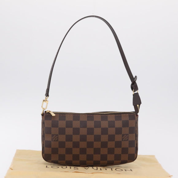 LOUIS VUITTON Damier Ebene Pochette Accessoires Pouch N41206 LV Auth 208443V
