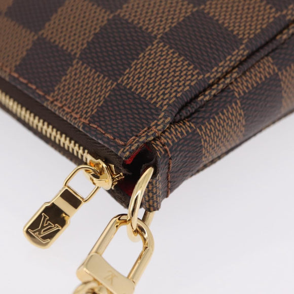 LOUIS VUITTON Damier Ebene Pochette Accessoires Pouch N41206 LV Auth 208443V