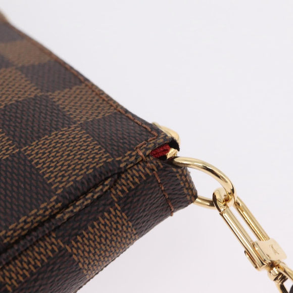 LOUIS VUITTON Damier Ebene Pochette Accessoires Pouch N41206 LV Auth 208443V