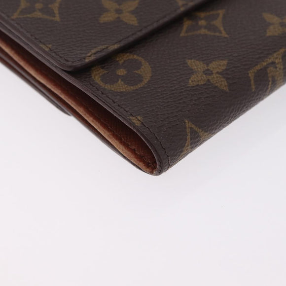 LOUIS VUITTON Monogram Portefeuille Elise Trifold Wallet M61654 LV Auth 208445