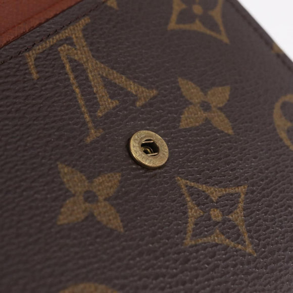 LOUIS VUITTON Monogram Portefeuille Elise Trifold Wallet M61654 LV Auth 208445