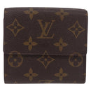 LOUIS VUITTON Monogram Portefeuille Elise Trifold Wallet M61654 LV Auth 208445-3