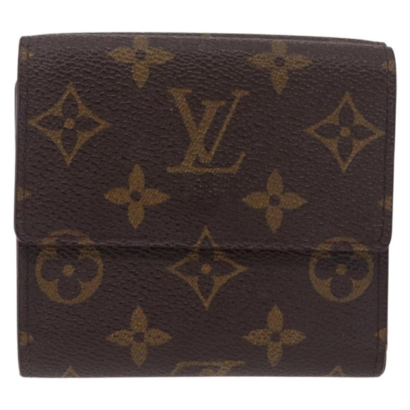 LOUIS VUITTON Monogram Portefeuille Elise Trifold Wallet M61654 LV Auth 208445