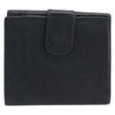 CHANEL Wallet Caviar Skin Black Gold CC Auth 208447-3