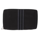 HERMES Fourre Tout Long Wallet Canvas Black Auth 208448-2