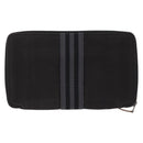 HERMES Fourre Tout Long Wallet Canvas Black Auth 208448-3