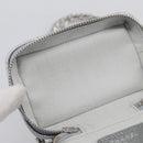 CHANEL Matelasse Chain Shoulder Vanity Pouch Caviar Skin 2way CC Auth 208451SAM-18