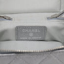CHANEL Matelasse Chain Shoulder Vanity Pouch Caviar Skin 2way CC Auth 208451SAM-19