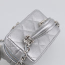 CHANEL Matelasse Chain Shoulder Vanity Pouch Caviar Skin 2way CC Auth 208451SAM-6