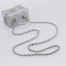 CHANEL Matelasse Chain Shoulder Vanity Pouch Caviar Skin 2way CC Auth 208451SAM-9