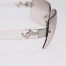 CHANEL Sunglasses metal Clear CC Auth 208452-10