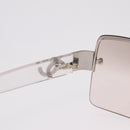 CHANEL Sunglasses metal Clear CC Auth 208452-11