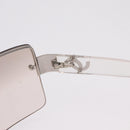 CHANEL Sunglasses metal Clear CC Auth 208452-12