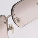 CHANEL Sunglasses metal Clear CC Auth 208452-13