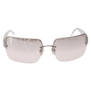 CHANEL Sunglasses metal Clear CC Auth 208452-2