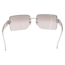 CHANEL Sunglasses metal Clear CC Auth 208452-3