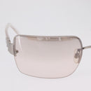 CHANEL Sunglasses metal Clear CC Auth 208452-4