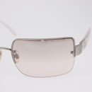 CHANEL Sunglasses metal Clear CC Auth 208452-6
