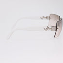 CHANEL Sunglasses metal Clear CC Auth 208452-9