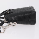 LOUIS VUITTON Epi Mini Lockit Charm Black LV Auth 208454M-5