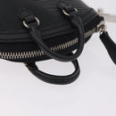 LOUIS VUITTON Epi Mini Lockit Charm Black LV Auth 208454M-7