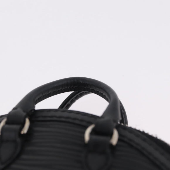 LOUIS VUITTON Epi Mini Lockit Charm Black LV Auth 208454M