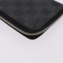 LOUIS VUITTON Damier Graphite Zippy Wallet Vertical N63095 LV Auth 208455-10