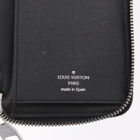 LOUIS VUITTON Damier Graphite Zippy Wallet Vertical N63095 LV Auth 208455