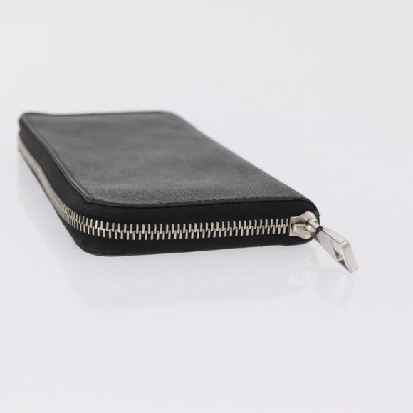 LOUIS VUITTON Damier Graphite Zippy Wallet Vertical N63095 LV Auth 208455