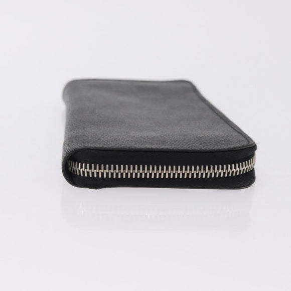 LOUIS VUITTON Damier Graphite Zippy Wallet Vertical N63095 LV Auth 208455