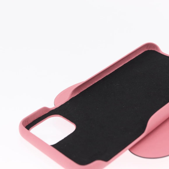 LOEWE Cell Phone Case Leather iPhone 13 Pro MAX Pink Auth 208460M