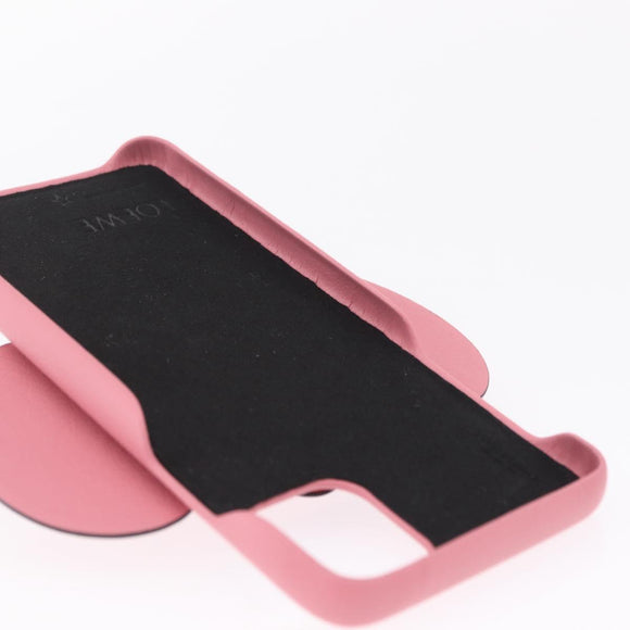 LOEWE Cell Phone Case Leather iPhone 13 Pro MAX Pink Auth 208460M