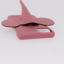 LOEWE Cell Phone Case Leather iPhone 13 Pro MAX Pink Auth 208460M-6