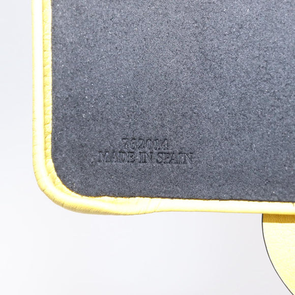 LOEWE Cell Phone Case Leather iPhone 13 Pro MAX Yellow Auth 208461M