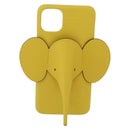 LOEWE Cell Phone Case Leather iPhone 13 Pro MAX Yellow Auth 208461M-2