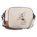 Coach Shoulder Bag Leather White Auth 208471A-1
