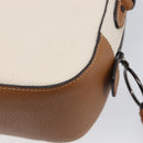 Coach Shoulder Bag Leather White Auth 208471A-12