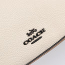 Coach Shoulder Bag Leather White Auth 208471A-14