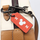 Coach Shoulder Bag Leather White Auth 208471A-17