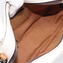 Coach Shoulder Bag Leather White Auth 208471A-20