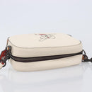 Coach Shoulder Bag Leather White Auth 208471A-6