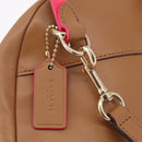 Coach Backpack Leather Beige Gold Auth 208472A-16