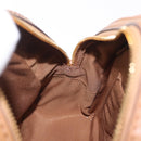 Coach Backpack Leather Beige Gold Auth 208472A-23