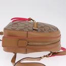 Coach Backpack Leather Beige Gold Auth 208472A-4
