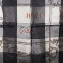 HERMES Scarf Silk Gray Auth 208474-11
