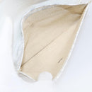 Goyard Herringbone Saint Louis PM Tote Bag PVC White Silver Auth 208478-20