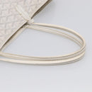 Goyard Herringbone Saint Louis PM Tote Bag PVC White Silver Auth 208478-7
