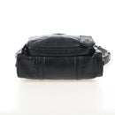 PRADA Hand Bag Leather 2way Black Silver Auth 208497SAM-11
