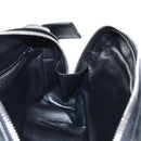 PRADA Hand Bag Leather 2way Black Silver Auth 208497SAM-26